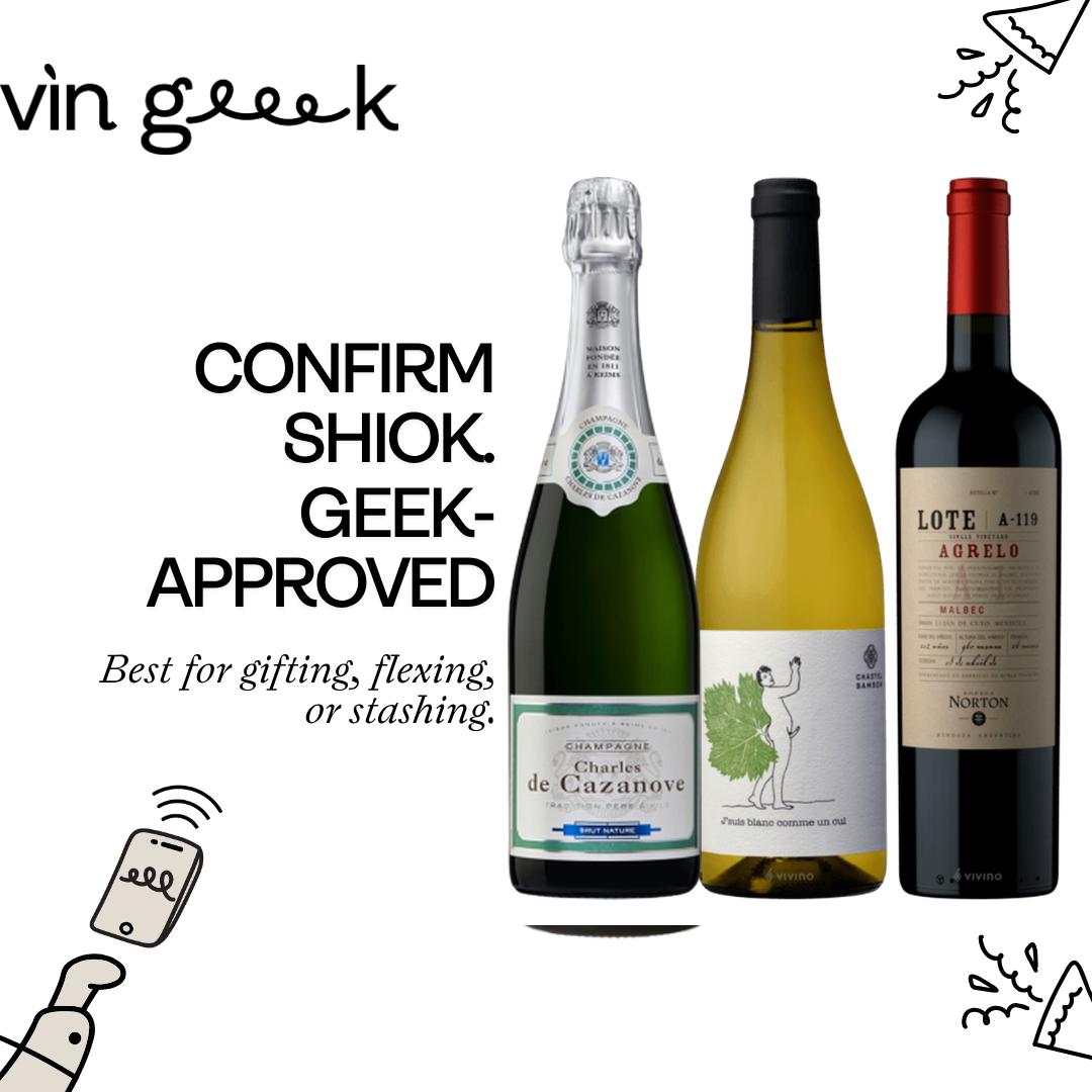 Geek's Picks – Charles de Cazanove Brut, Chastel Samson J'Suis Blanc and Norton Lote Agrelo Malbec