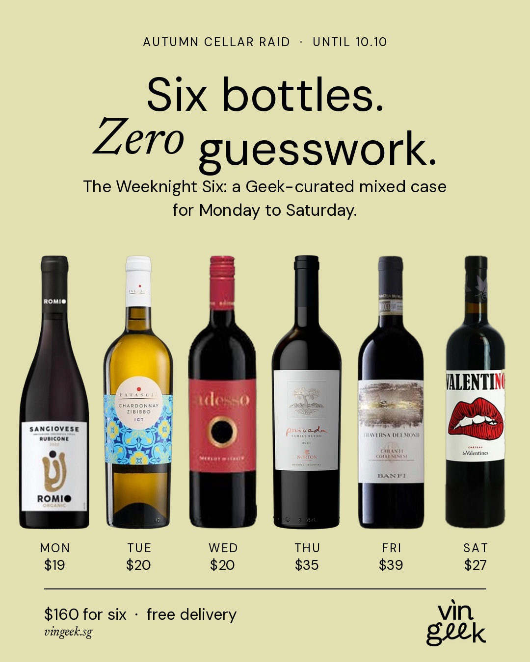 The Weeknight Six – Geek-Curated Mixed Case (6 × 750ml) - Image 2