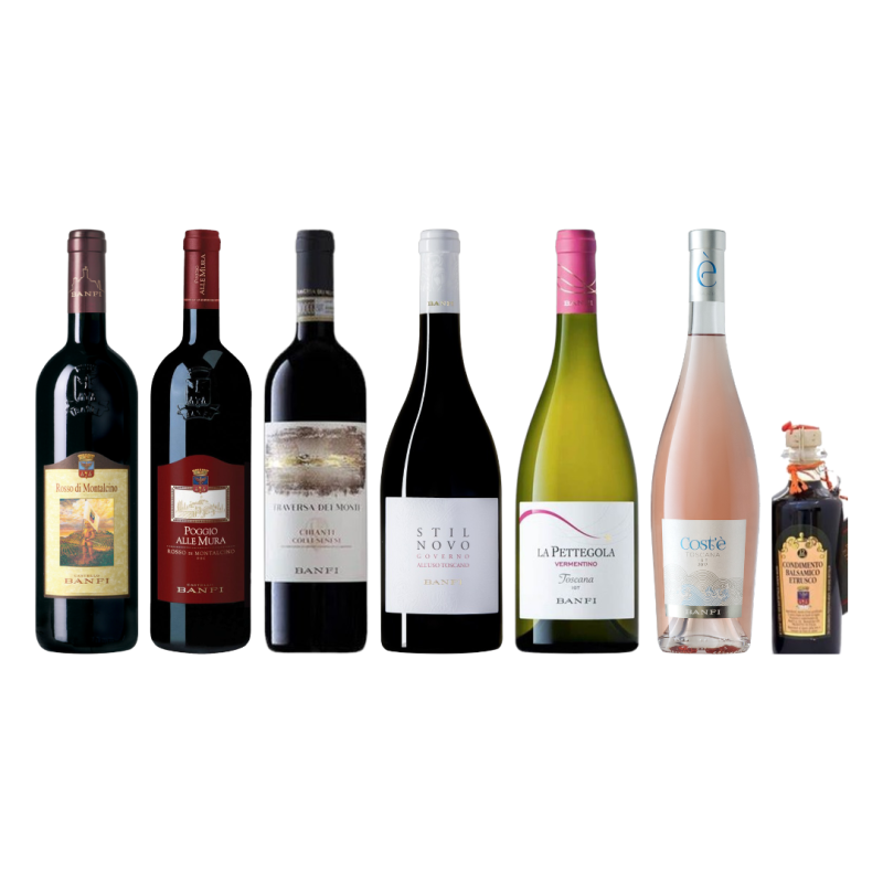 The Banfi Six – Tuscan Mixed Case with a Free Banfi Balsamic (6 × 750ml + 150ml)