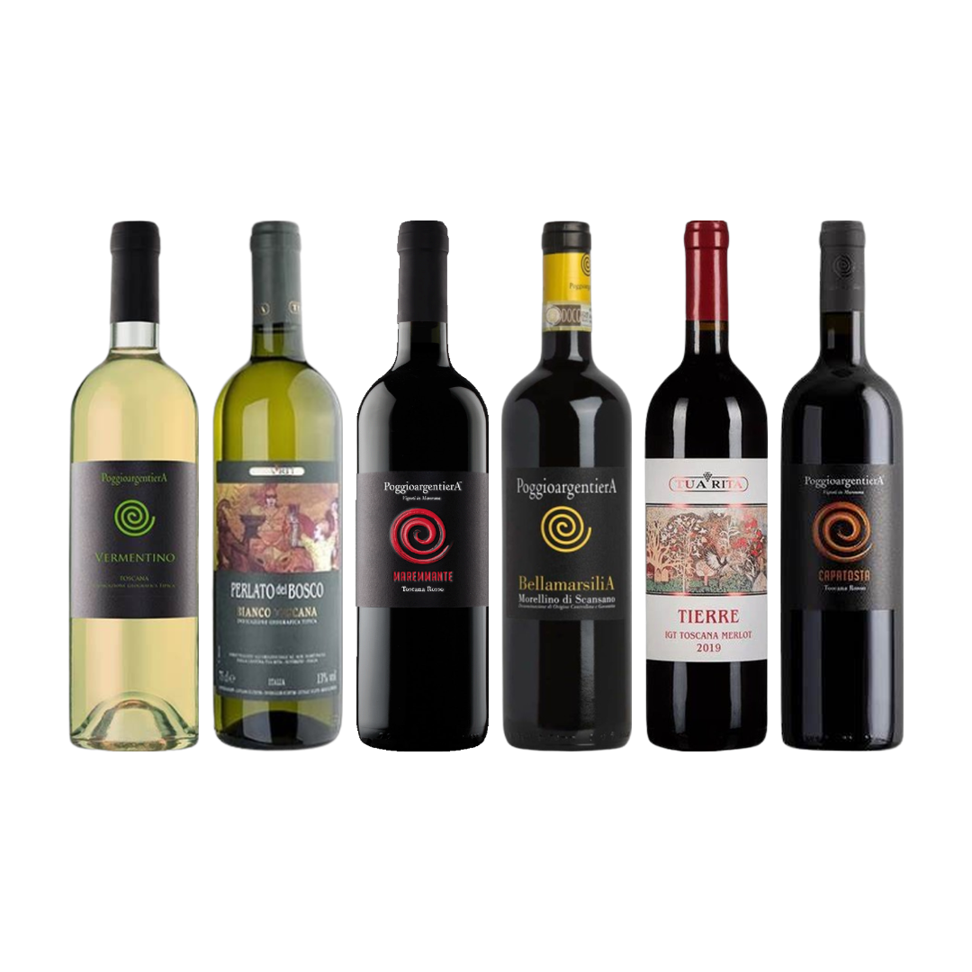The Tuscan Coast Twelve – Tua Rita & Poggioargentiera Mixed Case (12 × 750ml)